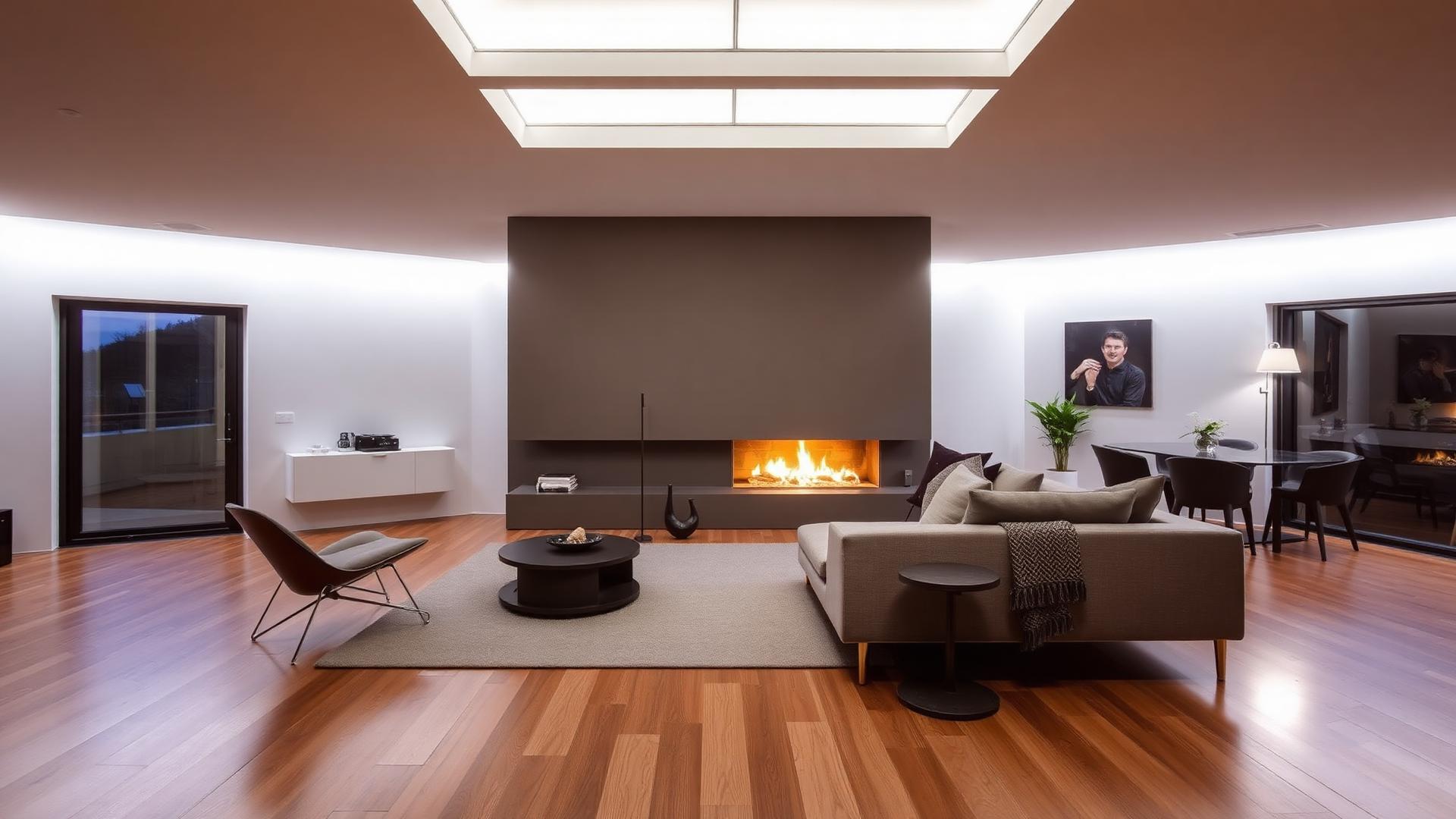 Intérieur moderne avec chauffage au sol dans le canton de Vaud